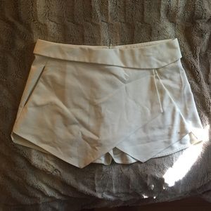White Skort from Zara