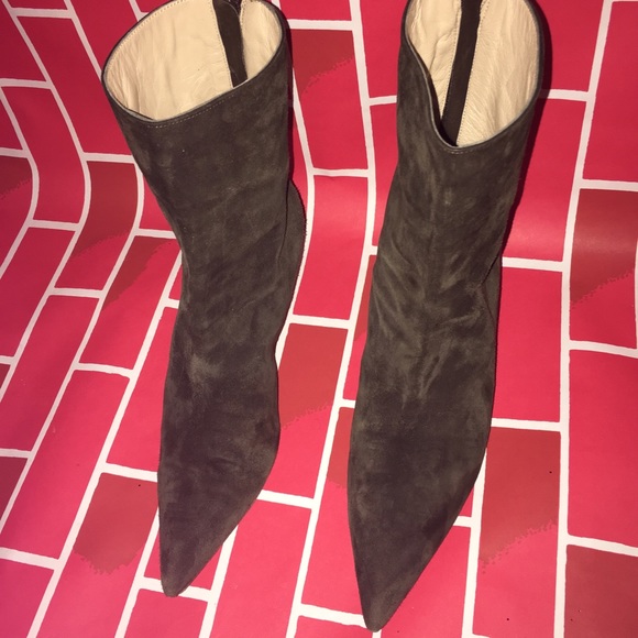 Michael Kors Green Suede Boots