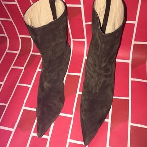 Michael Kors Green Suede Boots