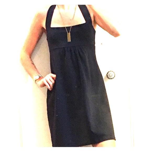 Susana Monaco Navy Racerback A-Line Dress