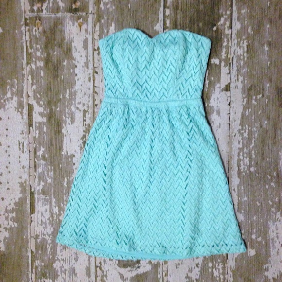 Sweetheart Shaped Teal Dress SZ small