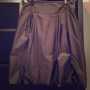 Dark gray bubble bottom skirt