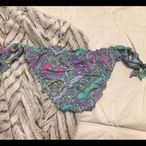 VS Ruffle Cheeky Swim Bottom - Paisley Print