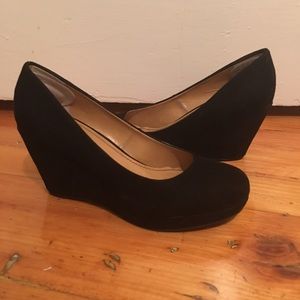 Ana Suede Wedged Heels
