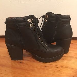 Call it spring Lace Up Chunky Boot