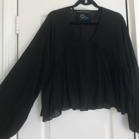 Planet Blue peasant top