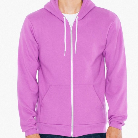 💜 American Apparel Flex Fleece Zip Hoodie 💜