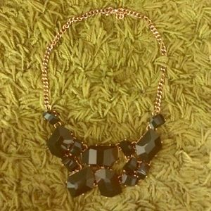 Emerald green statement necklace