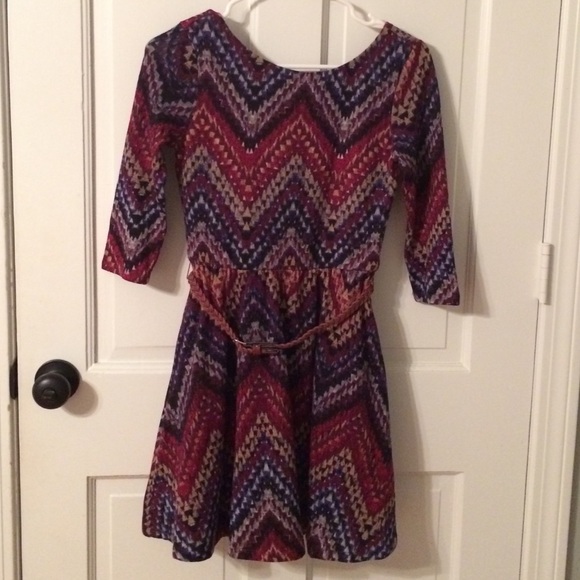 Purple chevron dress