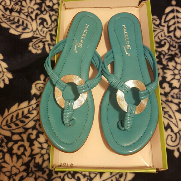 Madeline turquoise sandals