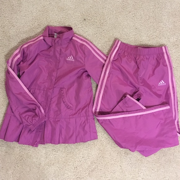 Adidas matching jacket and pants- windbreaker