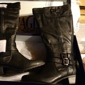 Intaglia Texas Extra Wide Calf Moto Boots