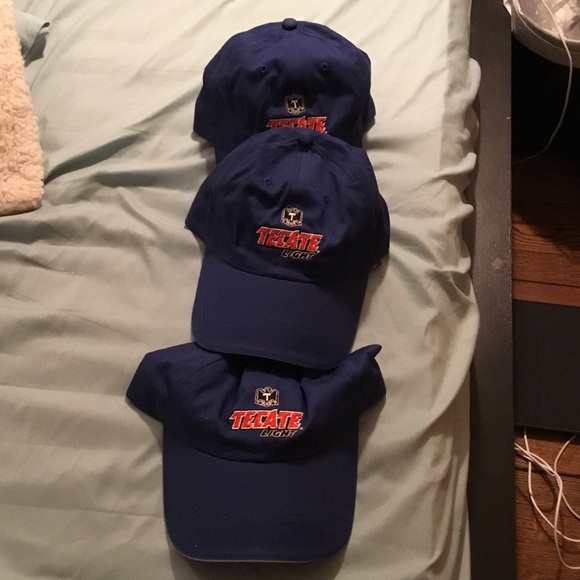 3 tecate dad hats