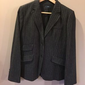 Charcoal Wool J.Crew Skirt Suit
