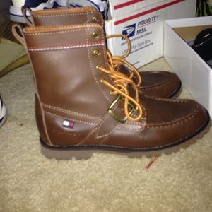 brown Tommy Hilfiger boots