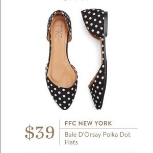 FFC New York Bale D'Orsay Polka Dot Flats