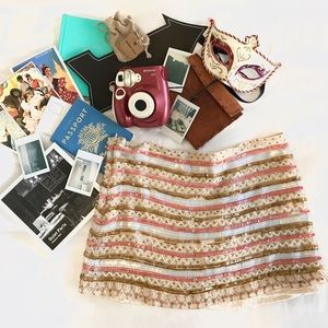 Elegant Sequined Mini Skirt