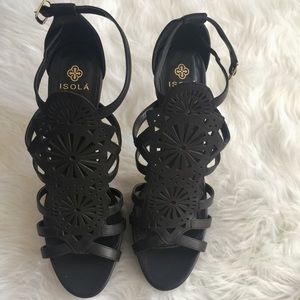SIZE 11 Black Isola Heels!