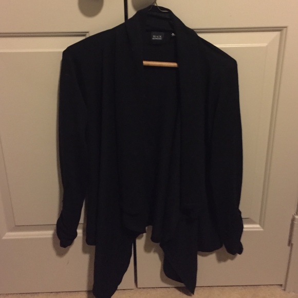 BLACK Saks Fifth Avenue Black Cardigan