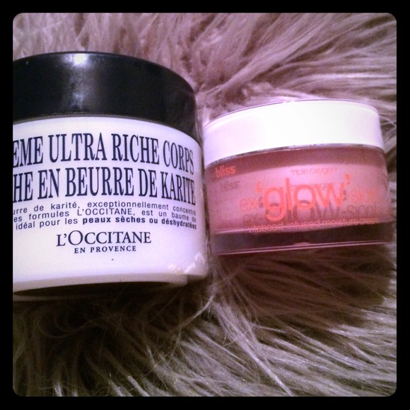 L'Occitane creme ultra Riche 7oz. Bliss glow-sion