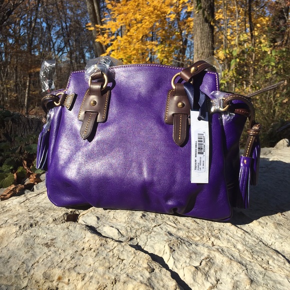 NWT Dooney and Bourke Small Purple Winged Toledo - Picture 2 of 4