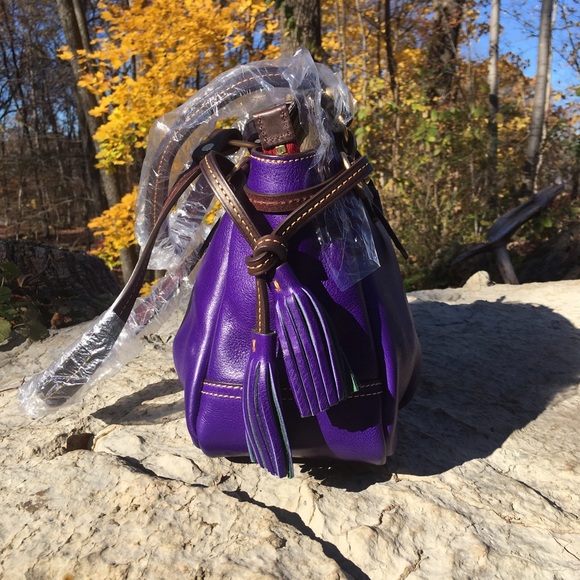 NWT Dooney and Bourke Small Purple Winged Toledo - Picture 3 of 4