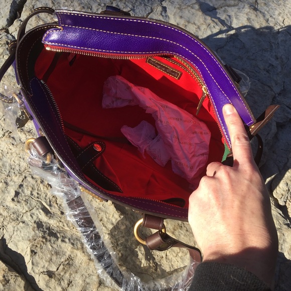 NWT Dooney and Bourke Small Purple Winged Toledo - Picture 4 of 4