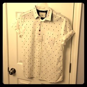 Cactus Men's Short-sleeve Skull Print Button-down
