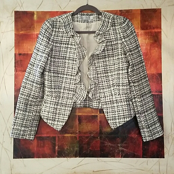 Tahari S. Levine Crop Jacket Size 2
