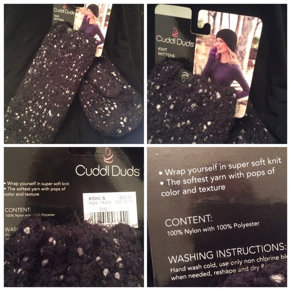 Cuddl Duds Knit Mittens - Picture 3 of 3