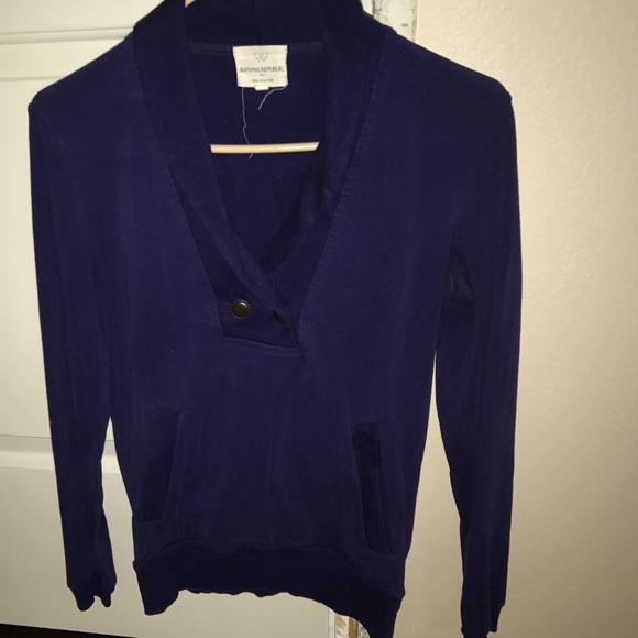 Purple sweater from Banana Republic
