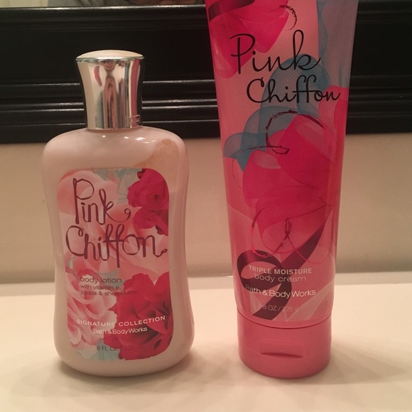 Bath and Body Works Pink Chiffon lotion and cream - Picture 1 of 1