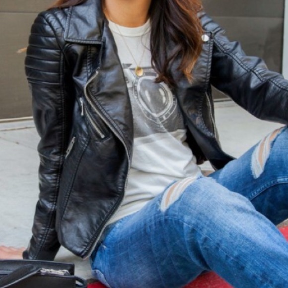 Faux H&M Leather Jacket