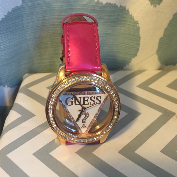 guess triangle logo watch