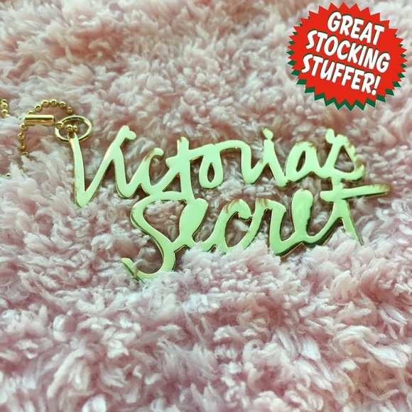 💋Victoria's Secret Gold Charm/Keychain/Hang Tag💋