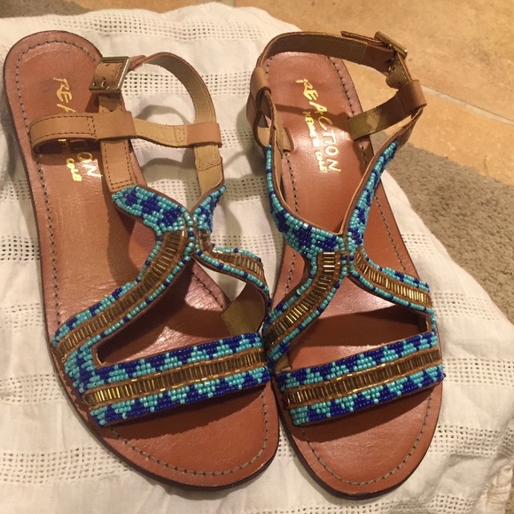 Beaded sandals Size 6 😻