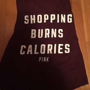 Maroon tank top from victorious secret pink