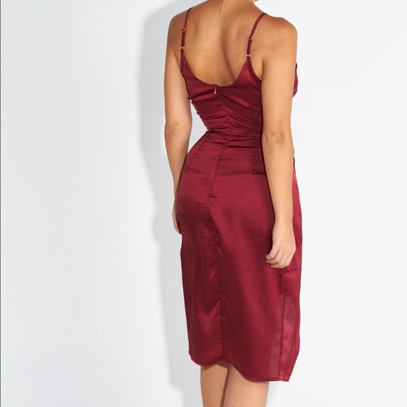 Burgundy Holiday Dress - Picture 2 of 2