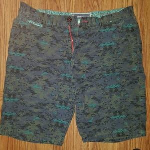 Modern Amusement Pacsun Digital Camo Cargo Shorts