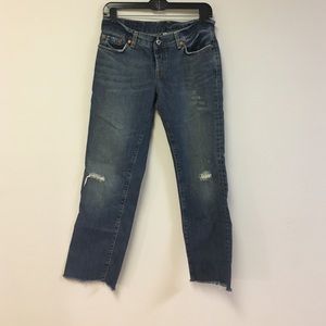 Lucky Brand cropped cut-off jeans Size 8