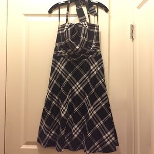 Strapless or halter dress