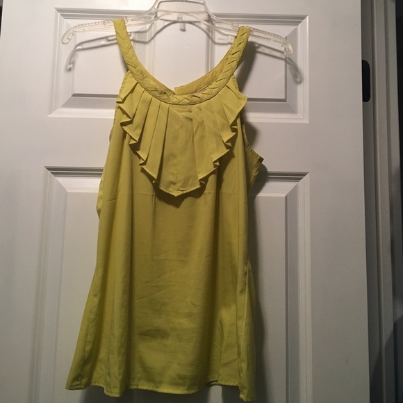Banana republic yellow blouse