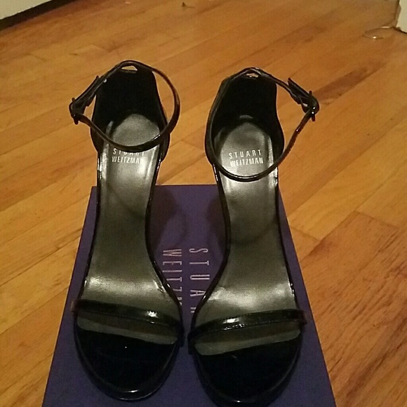 Stuart weitzman nudist black heels