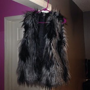 faux fur vest