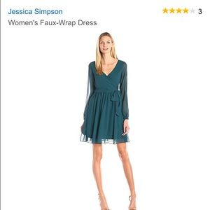 Jessica Simpson Faux Wrap Dress - Deep Pine 12