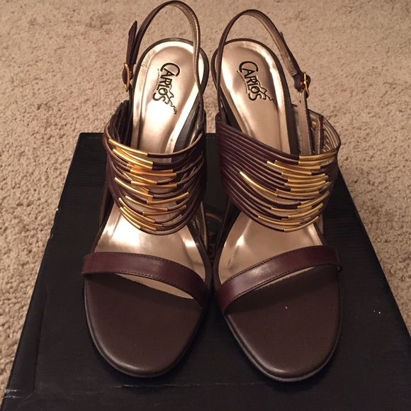 New Carlos Santana Brown Heels