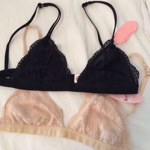 Two urban outfitters bralettes