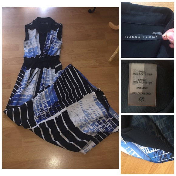 SOLD😄 - Ivanka Trump maxi dress - long,blue - Picture 4 of 4