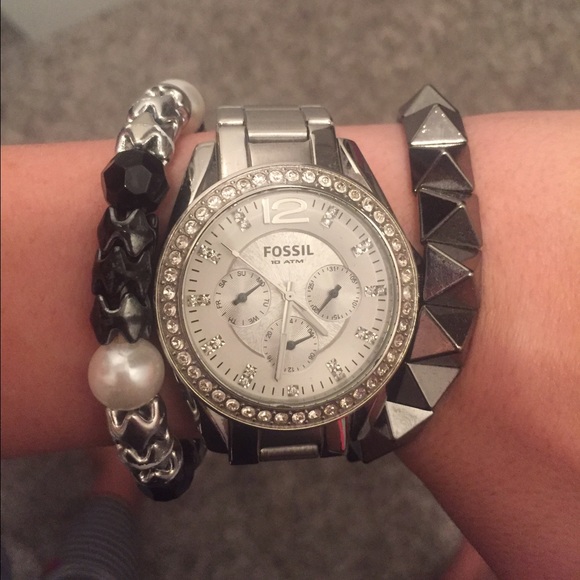 Diamond Fossil Watch