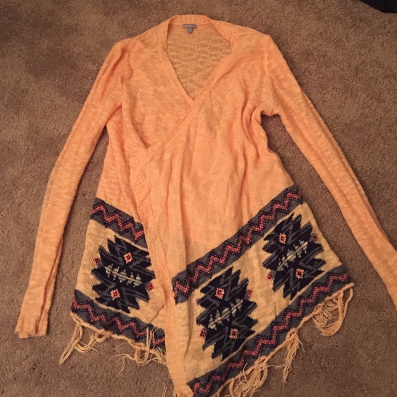 Sweaters - Aztec open cardigan